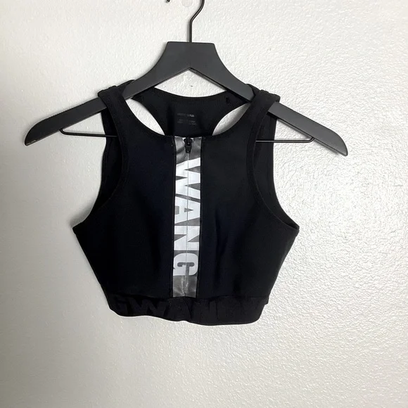 Alexander Wang Sports Bra X H&M Black Logo Size 6 - Picture 6 of 13